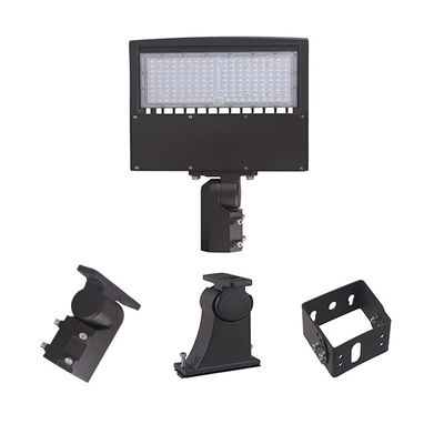 IP65 150W LED Parking Lot Lights With Slip Fitter Arm Mount Yoke Mount For Road and Outdoor Basketball Court Lighting