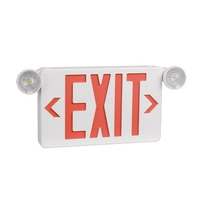 White 120V Emergency Exit Lights , 3W Emergency Exit Sign Lights With Battery Backup