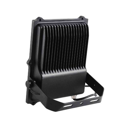 80W 100V Black Waterproof LED Flood Lights With U Bracket