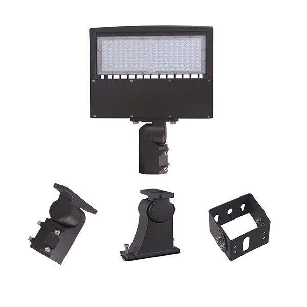 IP65 150W LED Parking Lot Lights With Slip Fitter Arm Mount Yoke Mount For Road and Outdoor Basketball Court Lighting