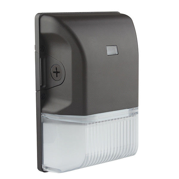 Eco Friendly DLC 135LM/W LED Wallpack Light , Brown LED Flood Lights With Photocell
