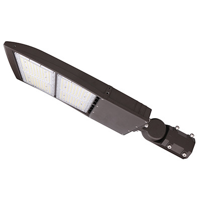 DLC Certified 300W 120V 5000K LED Shoebox Lights Brown Color